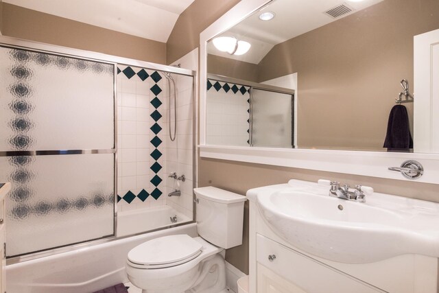 740 Wisner St, Park Ridge, IL 60068 - bathroom with vanity, toilet, and shower / bath combination with glass door