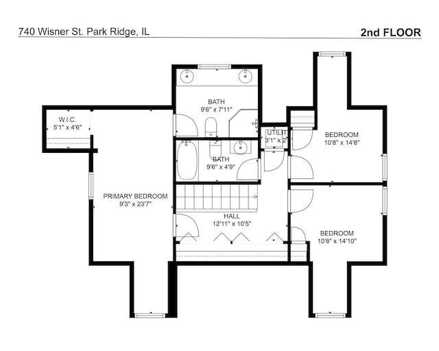 740 Wisner St, Park Ridge, IL 60068 - floor plan / room layout