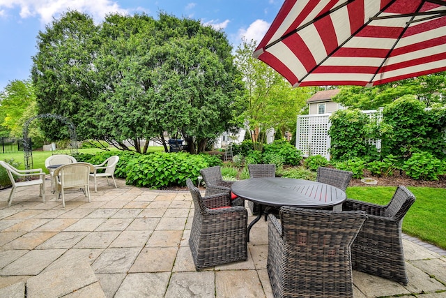 5234 Cedar Ct, Lisle, IL 60532 - view of patio featuring outdoor dining space