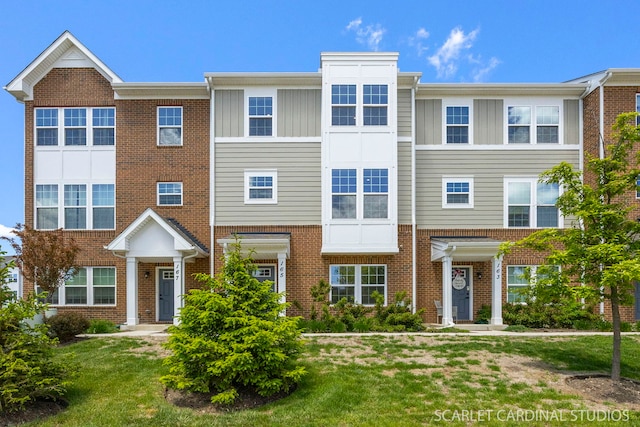 165 Canterbury Way, Lake Zurich, IL 60047 - multi unit property featuring board and batten siding and brick siding