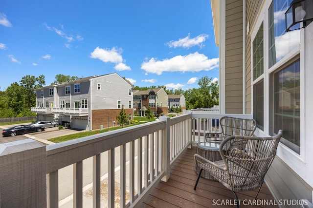 165 Canterbury Way, Lake Zurich, IL 60047 - deck with a residential view and a garage