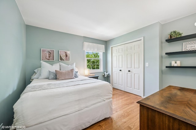 1250 Fernleaf Dr, Crystal Lake, IL 60014 - bedroom with wood finished floors and a closet