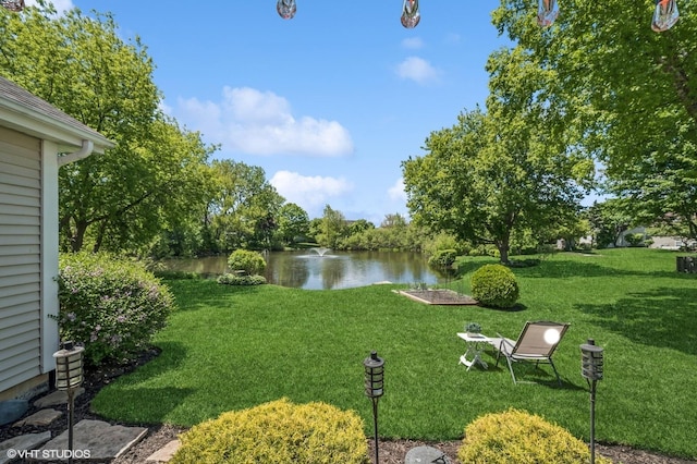 1250 Fernleaf Dr, Crystal Lake, IL 60014 - view of grassy yard featuring a water view