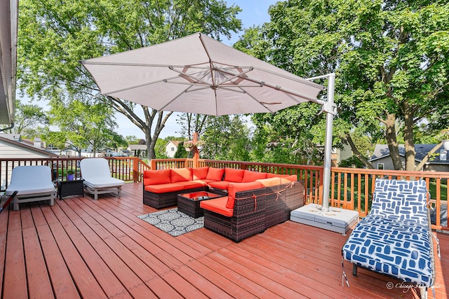 384 Glen Farm Ln, Lake Zurich, IL 60047 - wooden deck with an outdoor hangout area