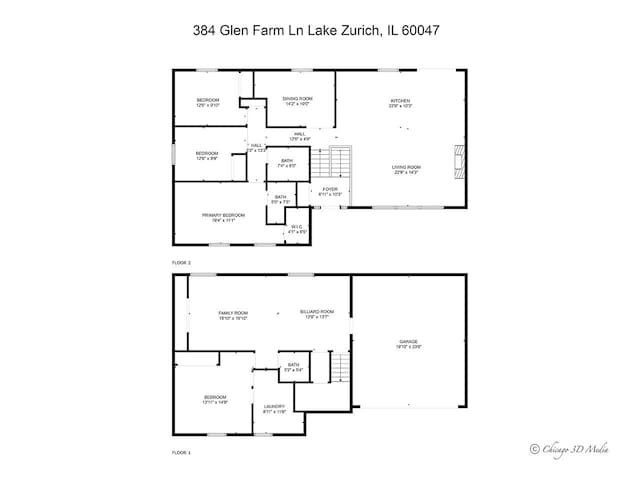 384 Glen Farm Ln, Lake Zurich, IL 60047 - floor plan / room layout