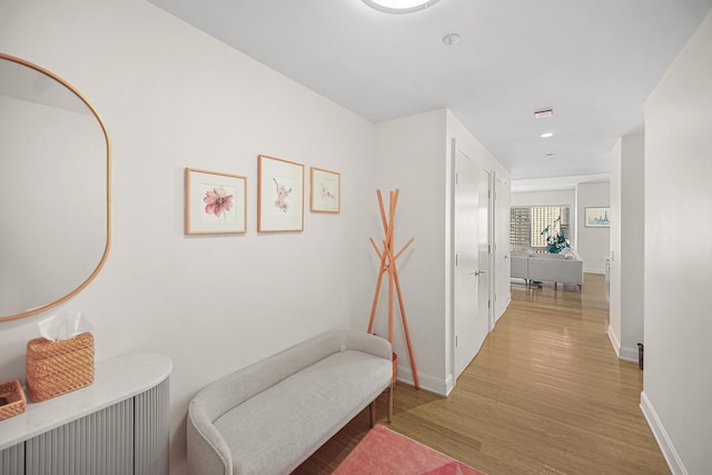 340 E Randolph St Unit 1304, Chicago, IL 60601 - hallway with light wood-style floors, baseboards, and recessed lighting