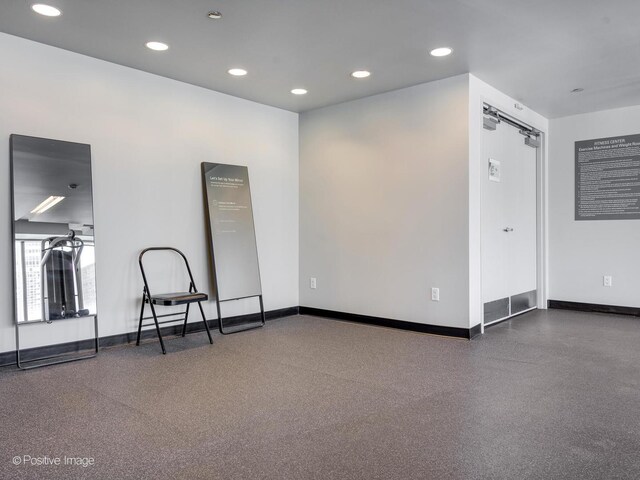 340 E Randolph St Unit 1304, Chicago, IL 60601 - spare room with baseboards and recessed lighting