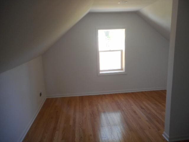 22521 Richton Square Rd, Richton Park, IL 60471 - additional living space with wood finished floors, lofted ceiling, and baseboards