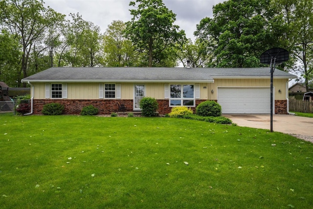 20541 E 2050 N Rd, Towanda, IL 61776 - ranch-style house with brick siding, driveway, and a garage