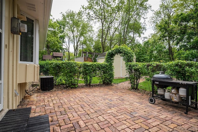 20541 E 2050 N Rd, Towanda, IL 61776 - view of patio / terrace featuring central AC