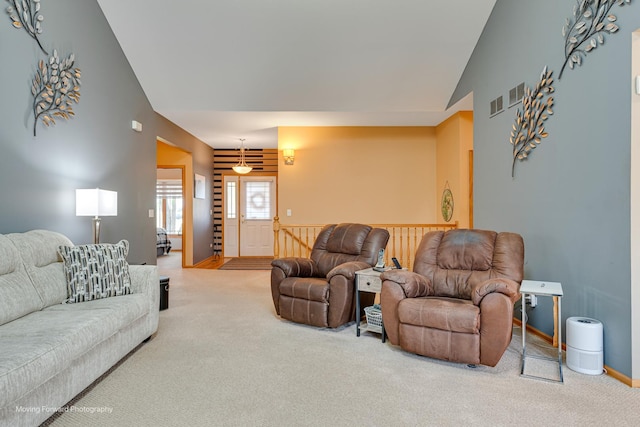 608 W N St, Peotone, IL 60468 - living area with carpet floors and baseboards