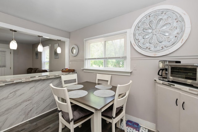 3737 Rose Manor Ter, Markham, IL 60428 - dining space featuring dark wood-type flooring
