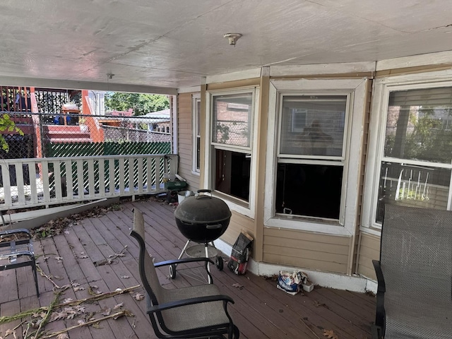 2177 N Merrimac Ave, Chicago, IL 60639 - wooden deck featuring grilling area