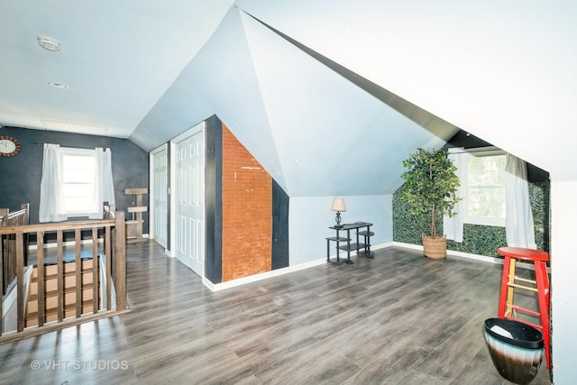1826 Ohio Pkwy, Rockford, IL 61108 - additional living space with wood finished floors and vaulted ceiling