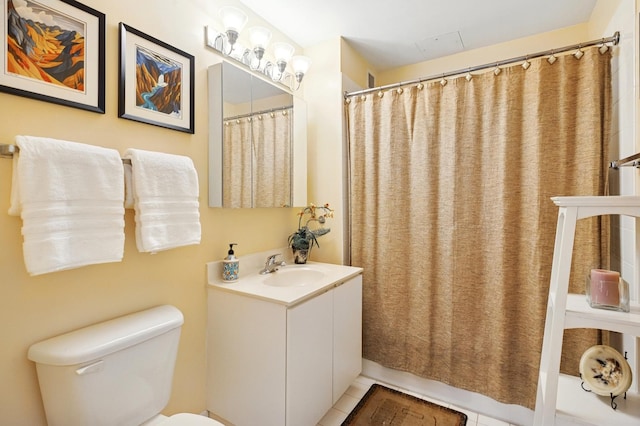 2 E Erie St Unit 2505, Chicago, IL 60611 - full bath with toilet, vanity, and tile patterned floors