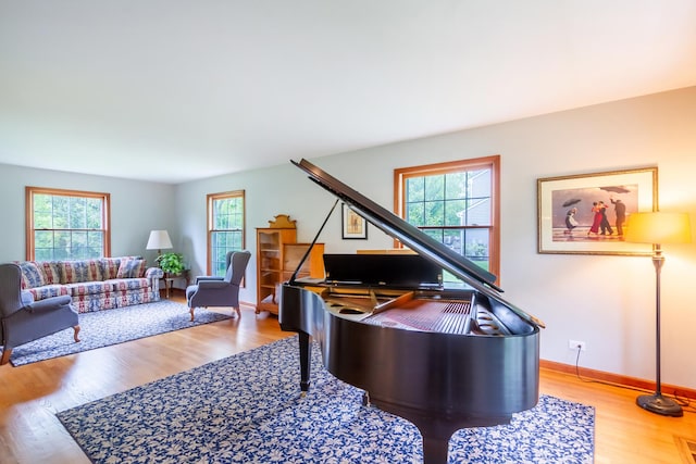 215 Hilltop Ln, Sleepy Hollow, IL 60118 - living area with plenty of natural light, wood finished floors, and baseboards