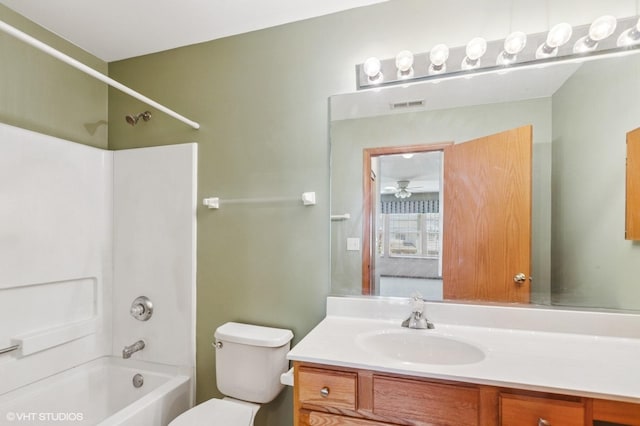 2258 Reflections Dr Unit 2258, Aurora, IL 60502 - full bathroom with washtub / shower combination, vanity, and toilet