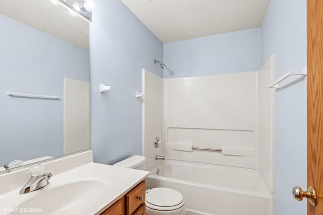 2258 Reflections Dr Unit 2258, Aurora, IL 60502 - bathroom with toilet, vanity, and tub / shower combination