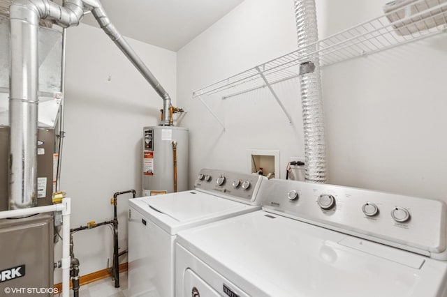 2258 Reflections Dr Unit 2258, Aurora, IL 60502 - laundry area featuring washing machine and dryer and gas water heater
