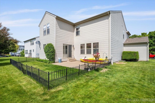 1705 Heatherstone Ave, Montgomery, IL 60538 - rear view of property with a patio area and entry steps