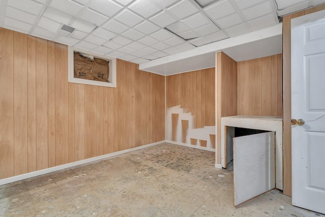 207 Redwood Ave, New Lenox, IL 60451 - finished below grade area with wood walls