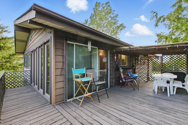 6542 S Ridge Rd, Willowbrook, IL 60527 - view of wooden terrace