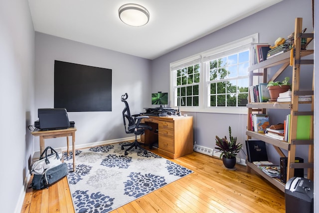 25W303 Gunston Ave, Naperville, IL 60540 - office area featuring wood-type flooring and baseboards