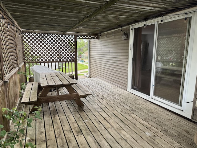 1532 E Stonehenge Drive -, Sycamore, IL 60178 - wooden deck featuring outdoor dining space