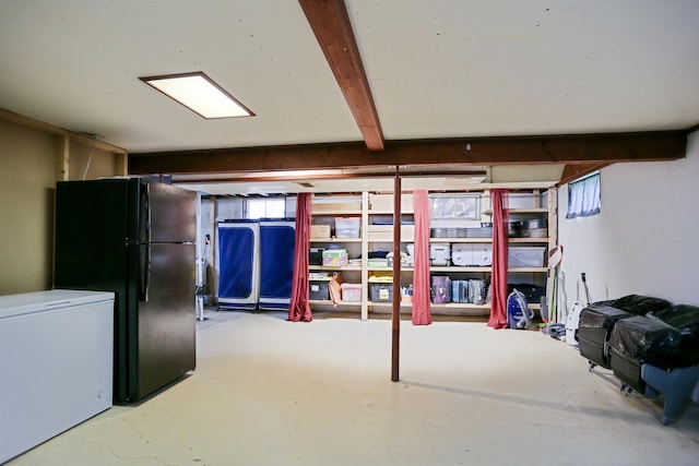 611 S 10th Ave, Saint Charles, IL 60174 - below grade area featuring refrigerator and freestanding refrigerator