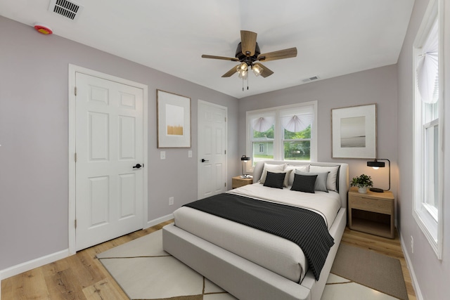 3708 W 162nd Pl, Markham, IL 60428 - bedroom featuring light wood-style flooring and ceiling fan