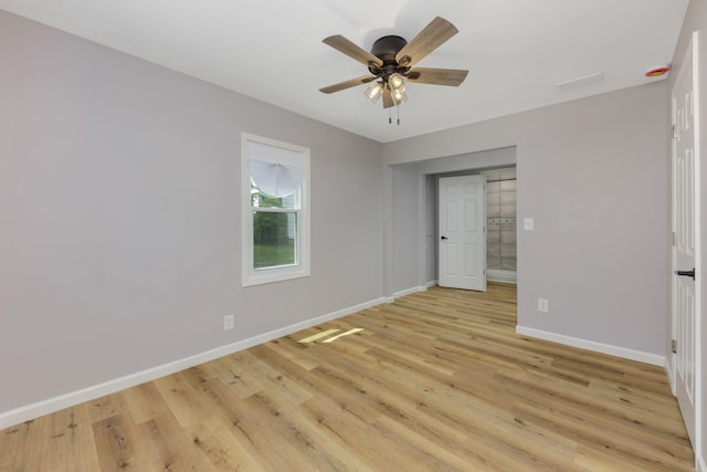 3708 W 162nd Pl, Markham, IL 60428 - unfurnished bedroom with light wood-style flooring and a ceiling fan