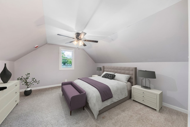 3708 W 162nd Pl, Markham, IL 60428 - bedroom with light colored carpet, ceiling fan, and lofted ceiling