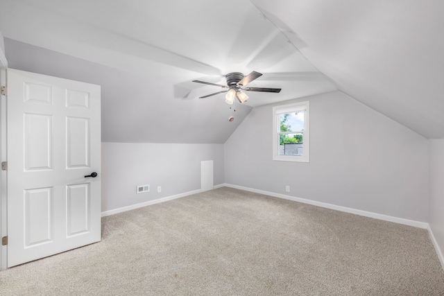 3708 W 162nd Pl, Markham, IL 60428 - bonus room featuring carpet flooring, lofted ceiling, and ceiling fan