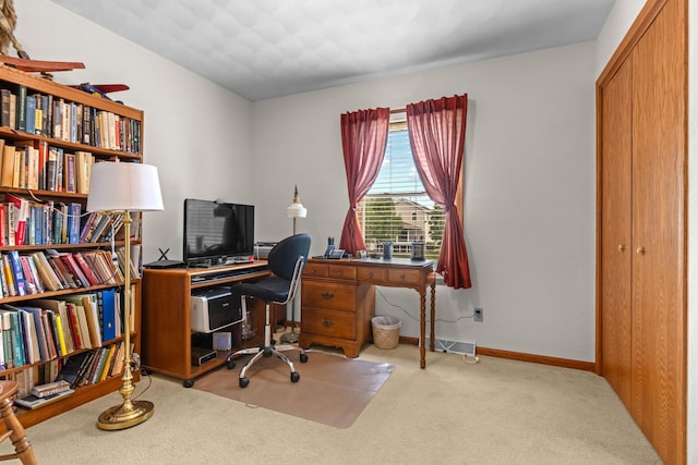 12169 Ayrshire Ln, Loves Park, IL 61111 - carpeted office featuring baseboards