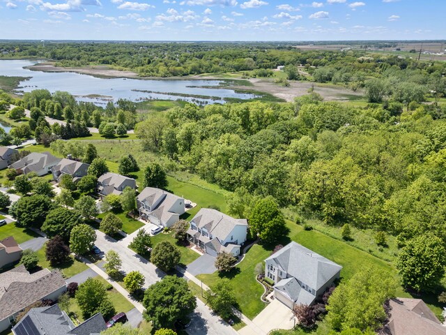 1284 Mcdole Dr, Sugar Grove, IL 60554 - aerial perspective of suburban area featuring a nearby body of water and a forest