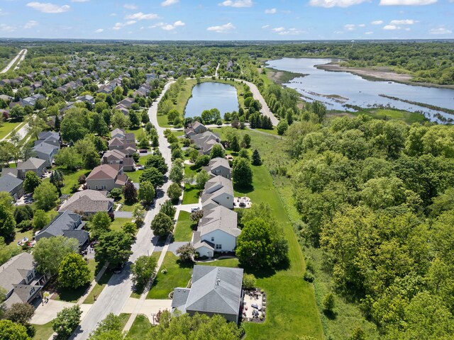 1284 Mcdole Dr, Sugar Grove, IL 60554 - aerial view of residential area featuring a nearby body of water