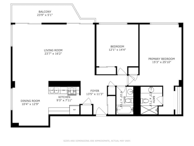 20 N Tower Rd Unit 3G, Oak Brook, IL 60523 - floor plan / room layout