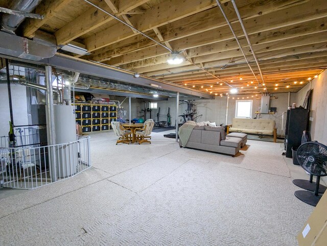1785 Condor Dr, Manteno, IL 60950 - below grade area with electric panel and water heater