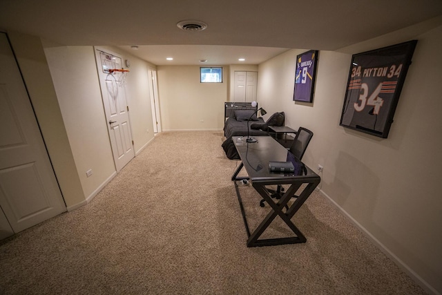 7902 160th St, Tinley Park, IL 60477 - living area with carpet flooring, baseboards, and recessed lighting