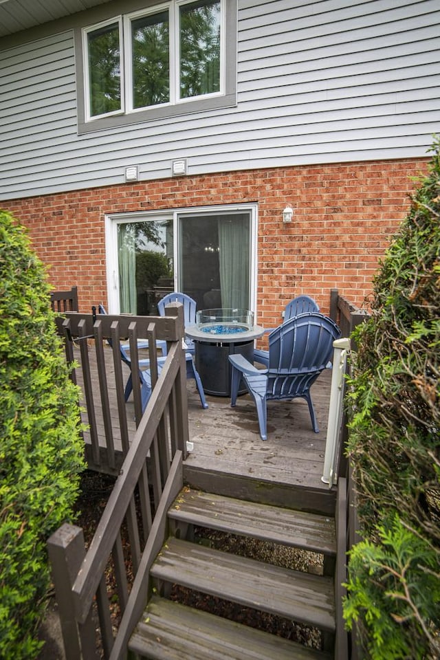 7902 160th St, Tinley Park, IL 60477 - view of wooden deck