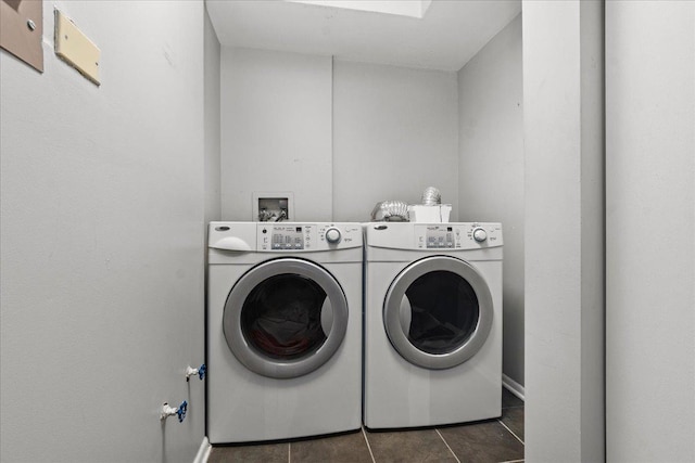 1534 Mcdaniels Ave Unit 4B, Highland Park, IL 60035 - laundry room featuring independent washer and dryer and tile patterned flooring
