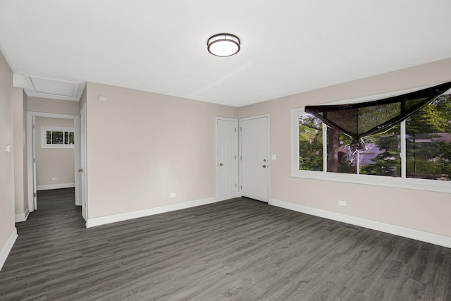 232 Camden Dr, Steger, IL 60475 - entryway with dark wood finished floors and baseboards