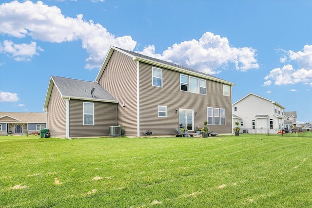 1908 Littlefield Ln, Mahomet, IL 61853 - rear view of property with central AC