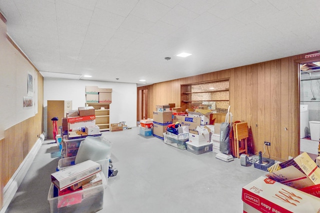 143 Scott Dr, East Dundee, IL 60118 - finished basement with wooden walls