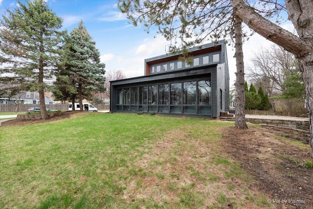1520 Silver Maple Ct, Naperville, IL 60563 - rear view of property with a sunroom