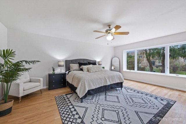 1520 Silver Maple Ct, Naperville, IL 60563 - bedroom featuring light wood finished floors, baseboards, and ceiling fan
