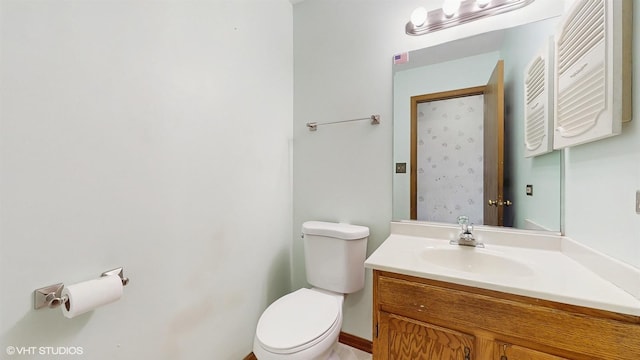 8401 Adbeth Ave, Woodridge, IL 60517 - half bathroom with vanity and toilet