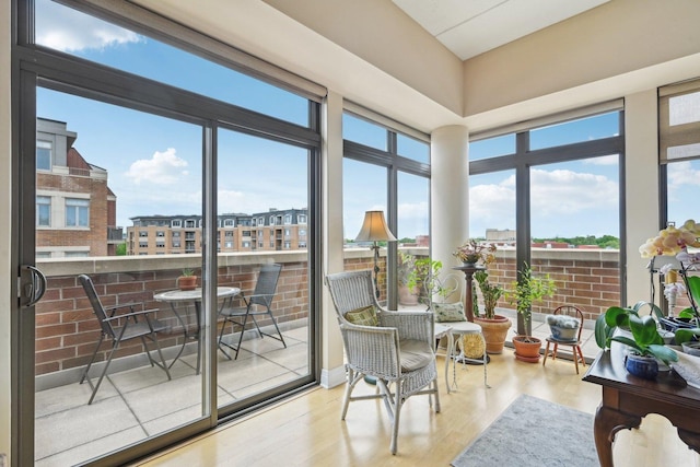 170 N NW Hwy Unit 401, Park Ridge, IL 60068 - sunroom with wood finished floors