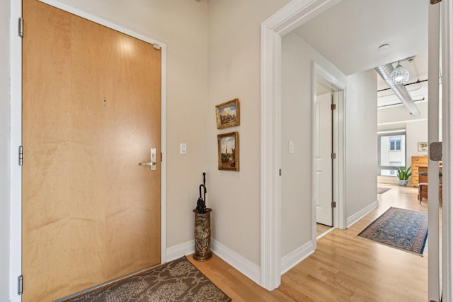 170 N NW Hwy Unit 401, Park Ridge, IL 60068 - foyer entrance featuring light wood-style flooring and baseboards