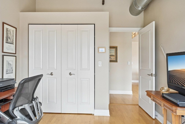 170 N NW Hwy Unit 401, Park Ridge, IL 60068 - office area with light wood-type flooring and baseboards